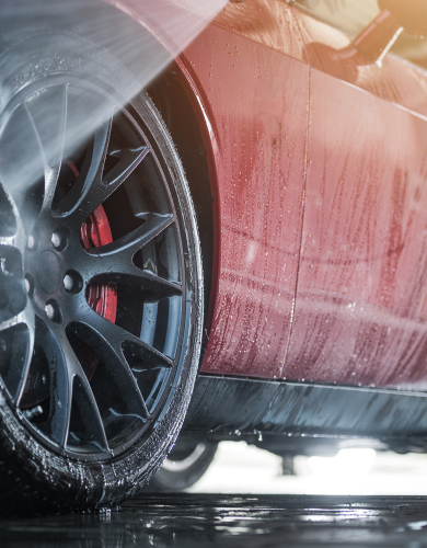 Lave Auto Bleu Blanc Rouge